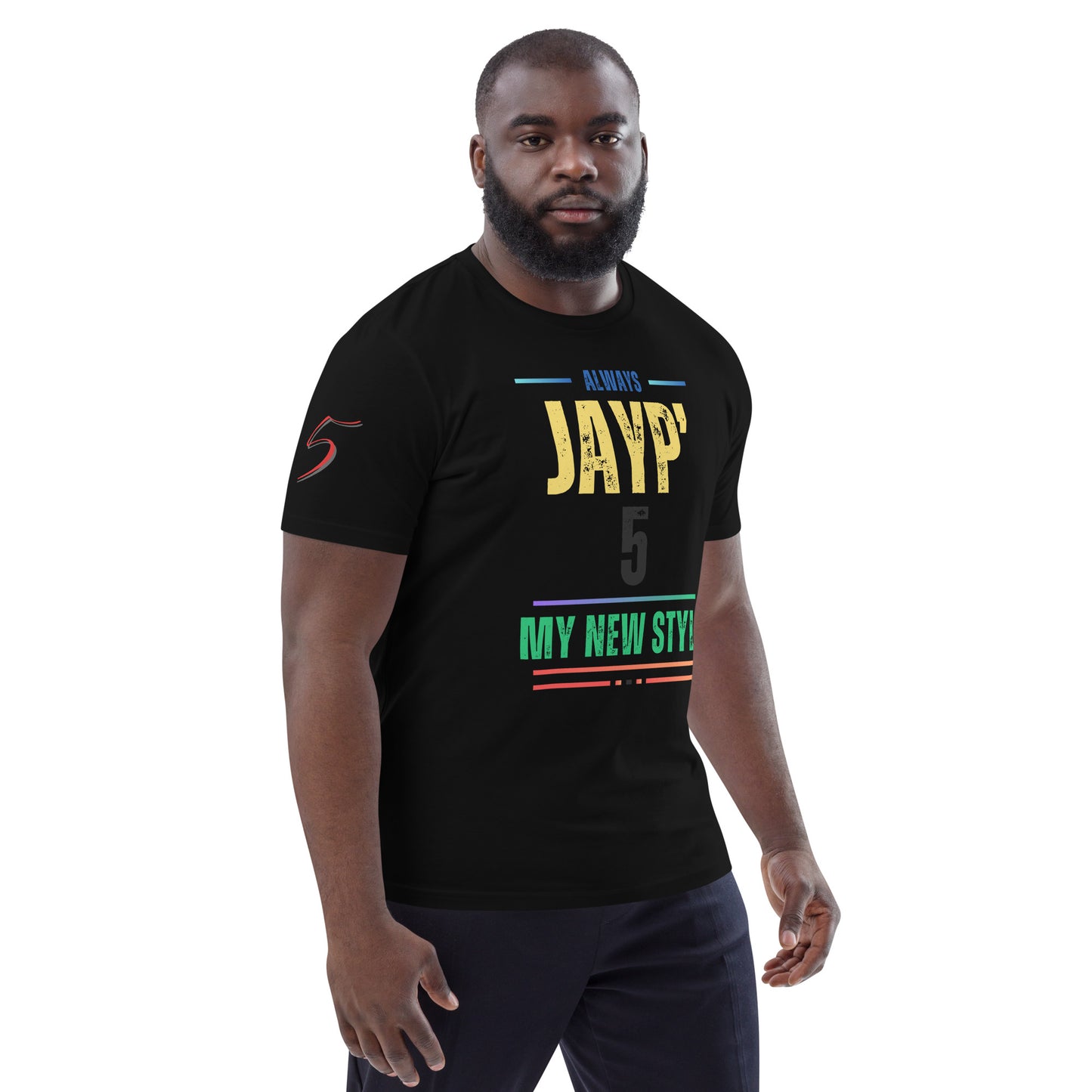 Jayp'5 Collection new style: Unisex T-shirt in thick organic cotton GPF V5