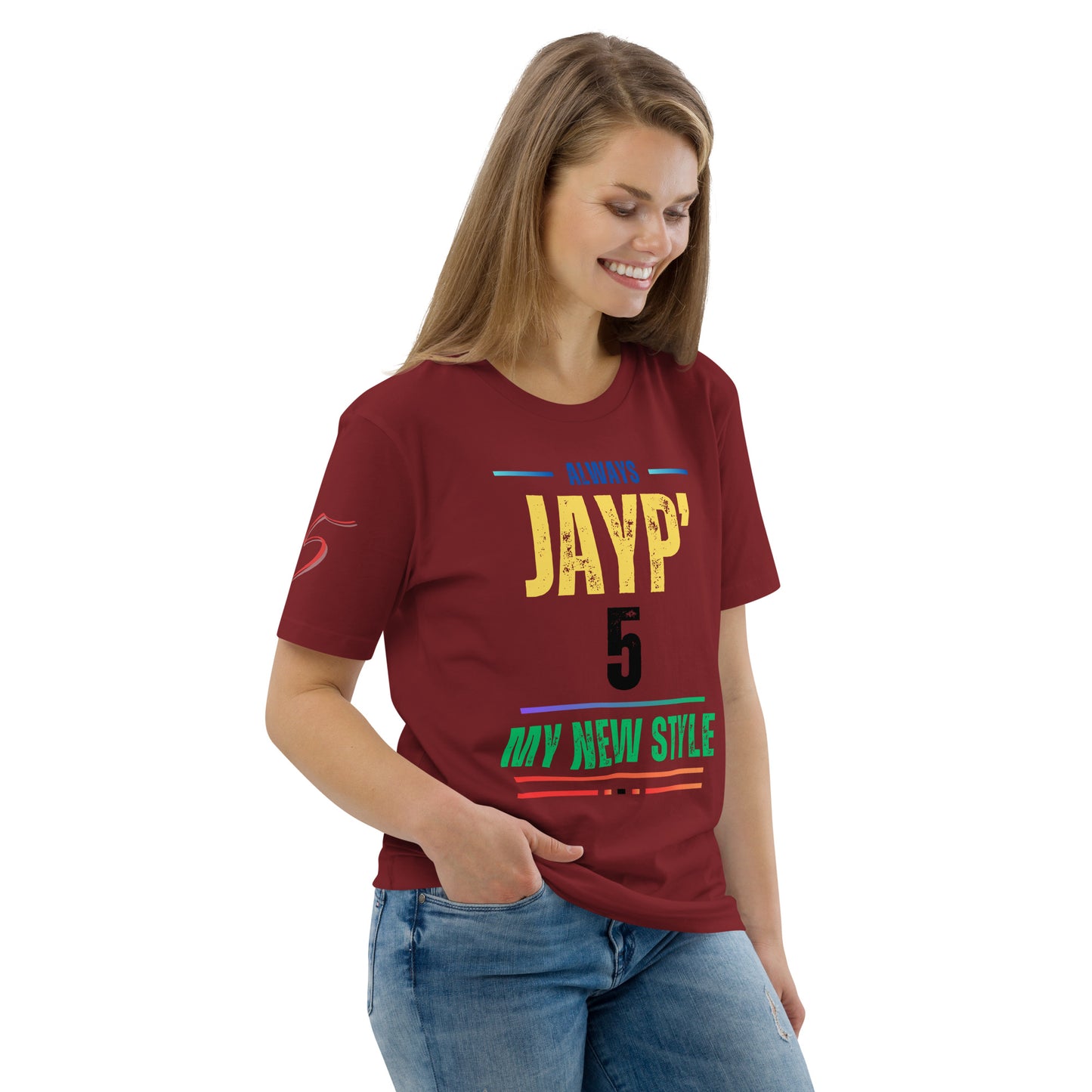 Jayp'5 Collection new style: Unisex T-shirt in thick organic cotton GPF V5