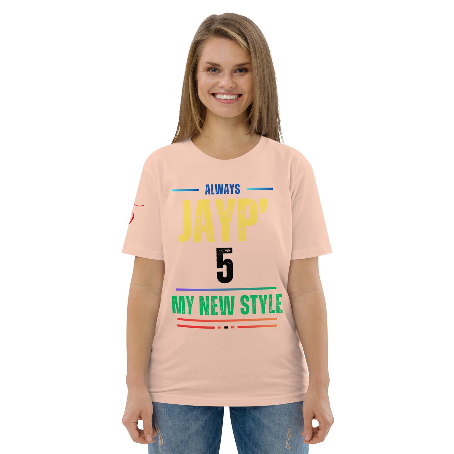 Jayp'5 Collection new style: Unisex T-shirt in thick organic cotton GPF V5