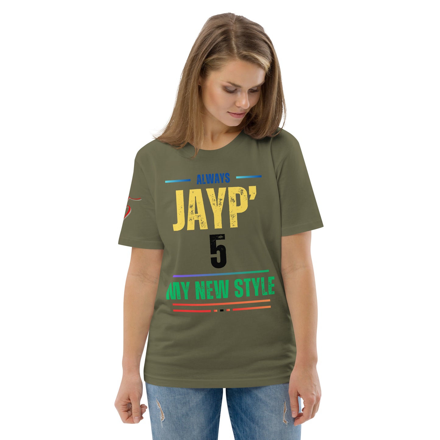 Jayp'5 Collection new style: Unisex T-shirt in thick organic cotton GPF V5