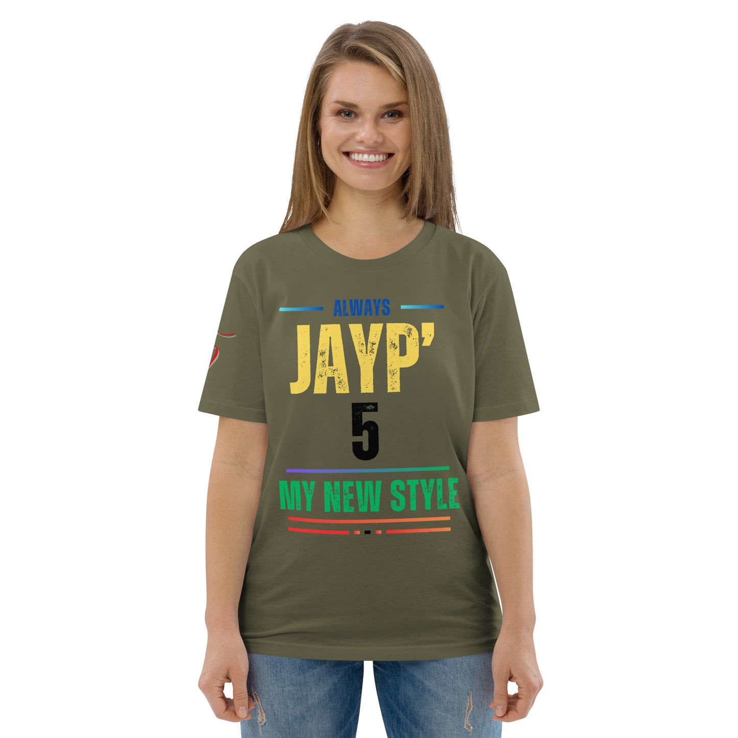 Jayp'5 Collection new style: Unisex T-shirt in thick organic cotton GPF V5
