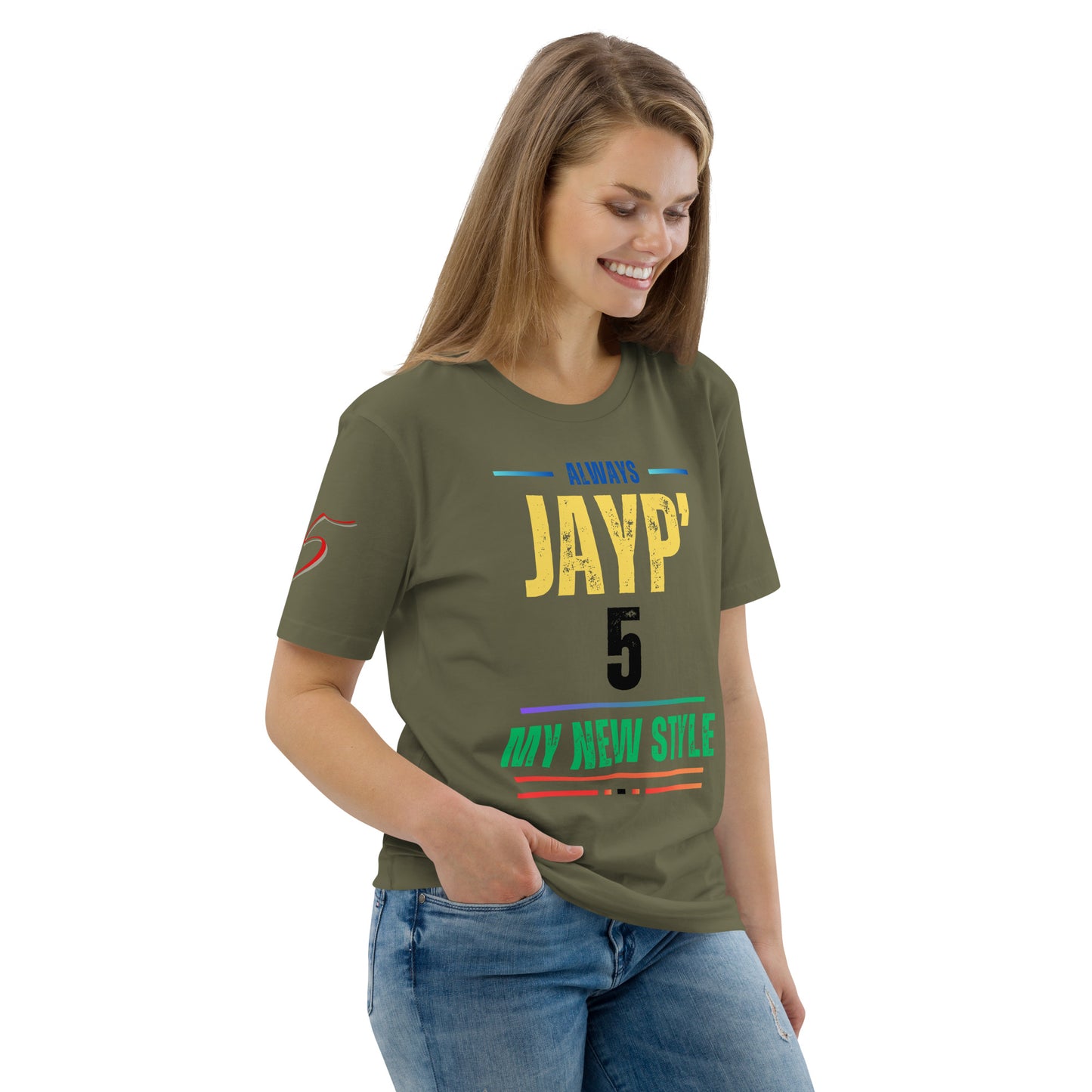 Jayp'5 Collection new style: Unisex T-shirt in thick organic cotton GPF V5