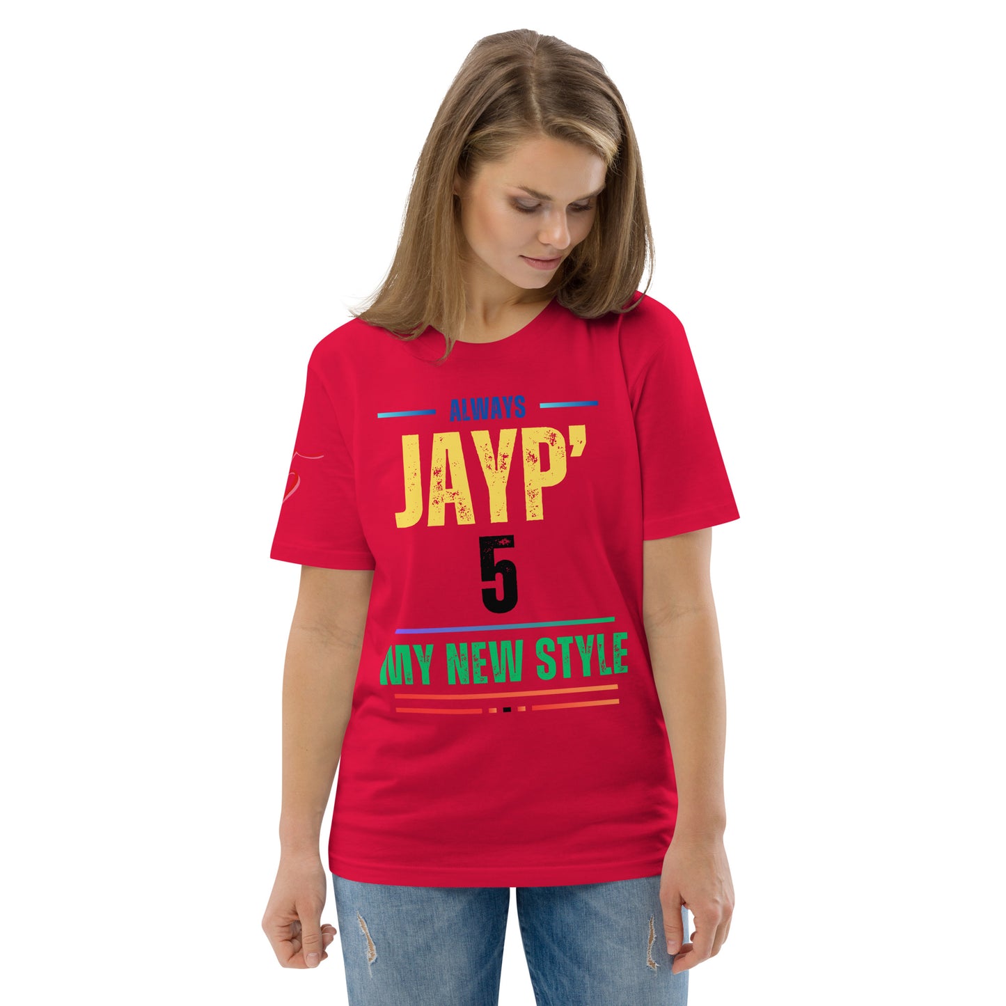Jayp'5 Collection new style: Unisex T-shirt in thick organic cotton GPF V5