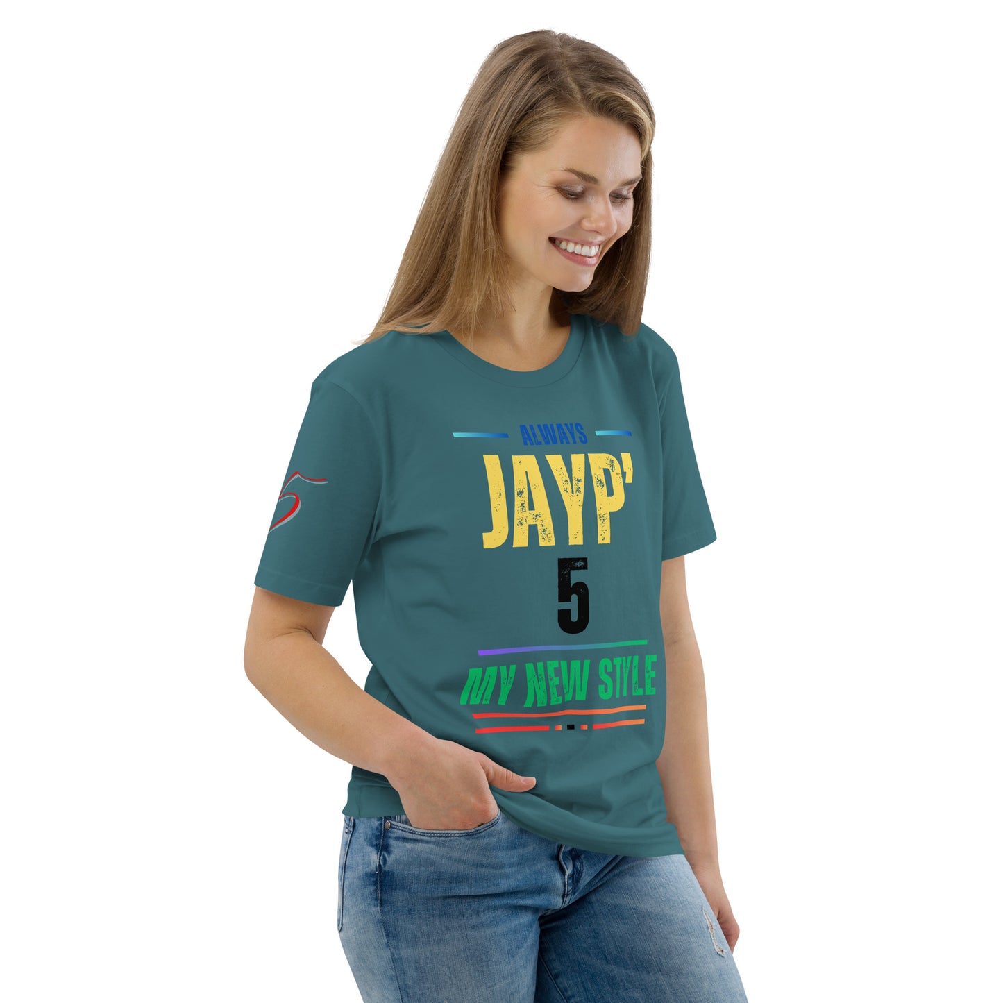 Jayp'5 Collection new style: Unisex T-shirt in thick organic cotton GPF V5