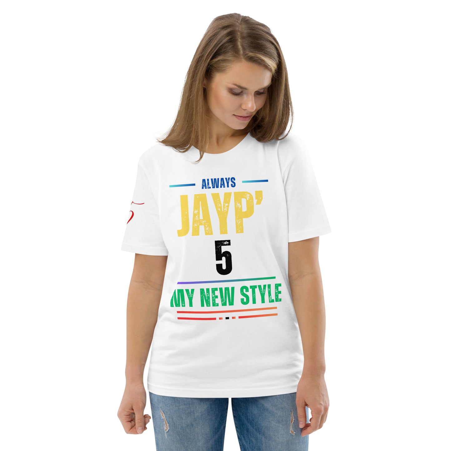 Jayp'5 Collection new style: Unisex T-shirt in thick organic cotton GPF V5