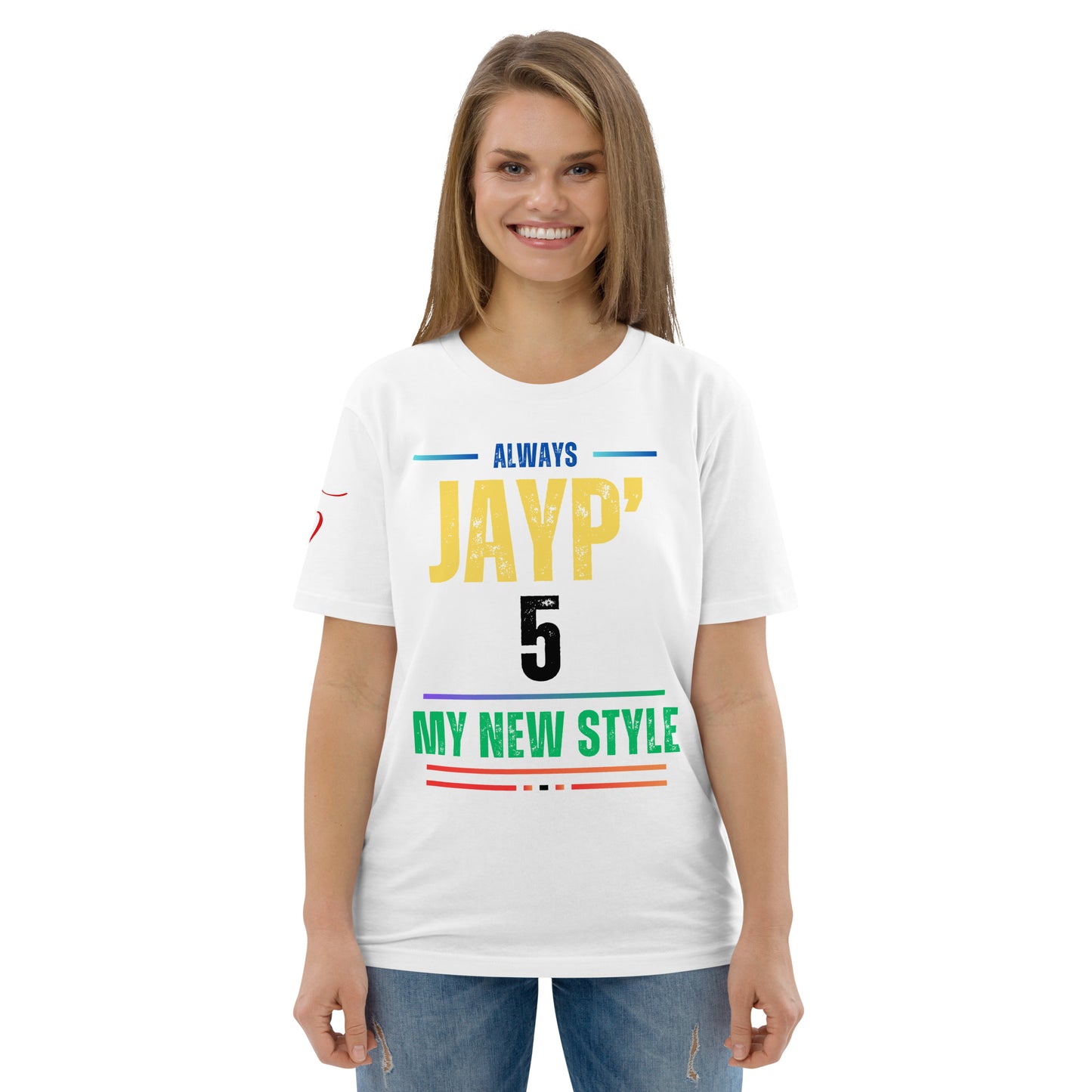 Jayp'5 Collection new style: Unisex T-shirt in thick organic cotton GPF V5