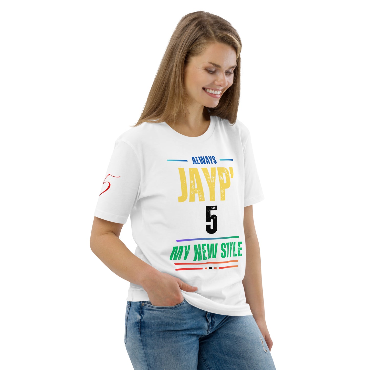 Jayp'5 Collection new style: Unisex T-shirt in thick organic cotton GPF V5