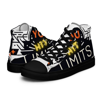 Jayp'5: Hit limits collection Men's high-top canvas sneakers VPF3