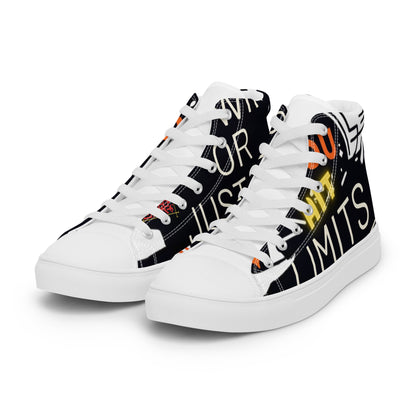 Jayp'5: Hit limits collection Men's high-top canvas sneakers VPF3
