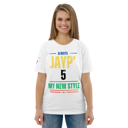Jayp'5 Collection new style: Unisex T-shirt in thick organic cotton GPF V5